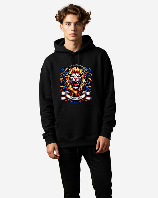 A Powerful Lion Men's Oversized Hoodie
