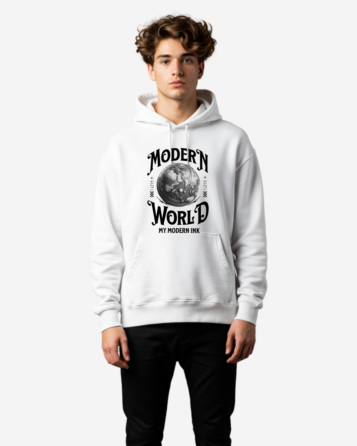 Modern World Men's Oversized Hoodie