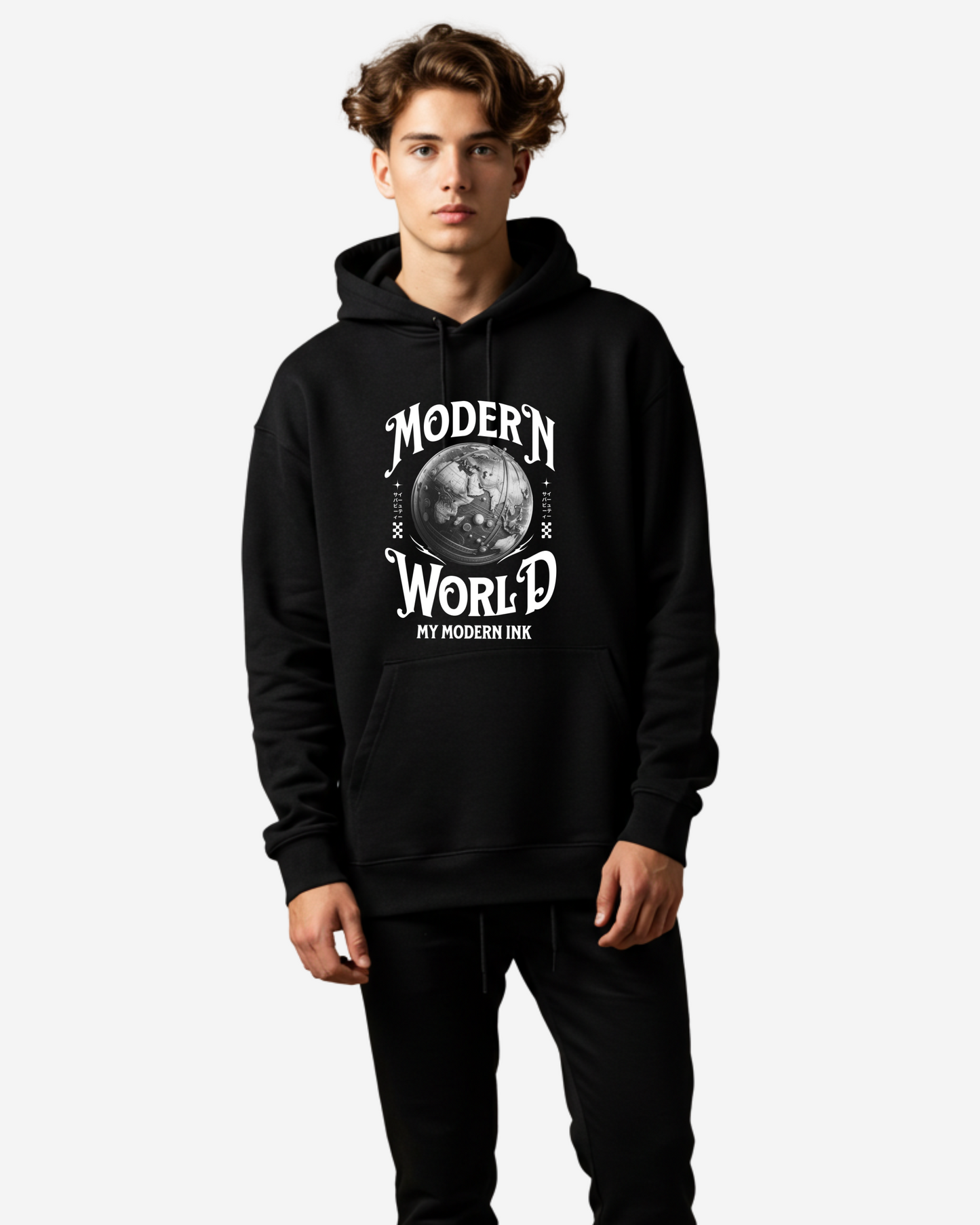 Modern World Men's Oversized Hoodie