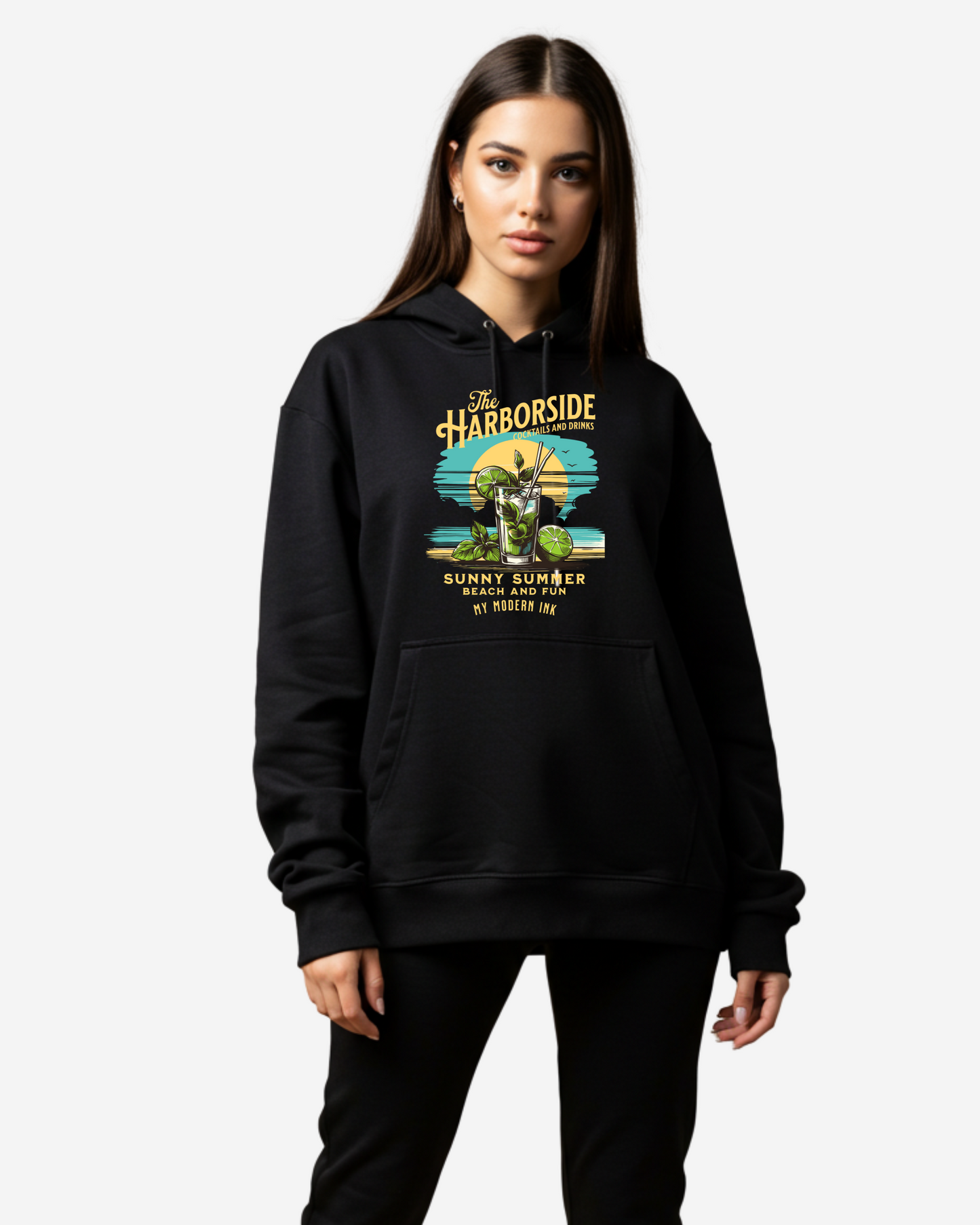 Art Illustration Retro Summer Women's Oversized Hoodie