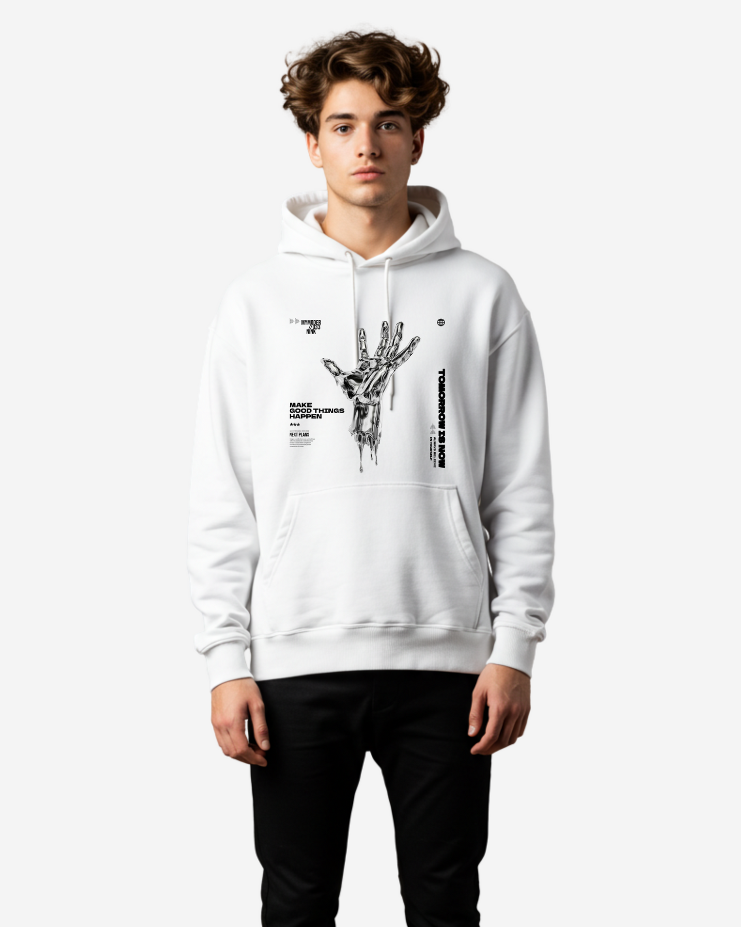 Tomorrow is Now Men's Oversized Hoodie