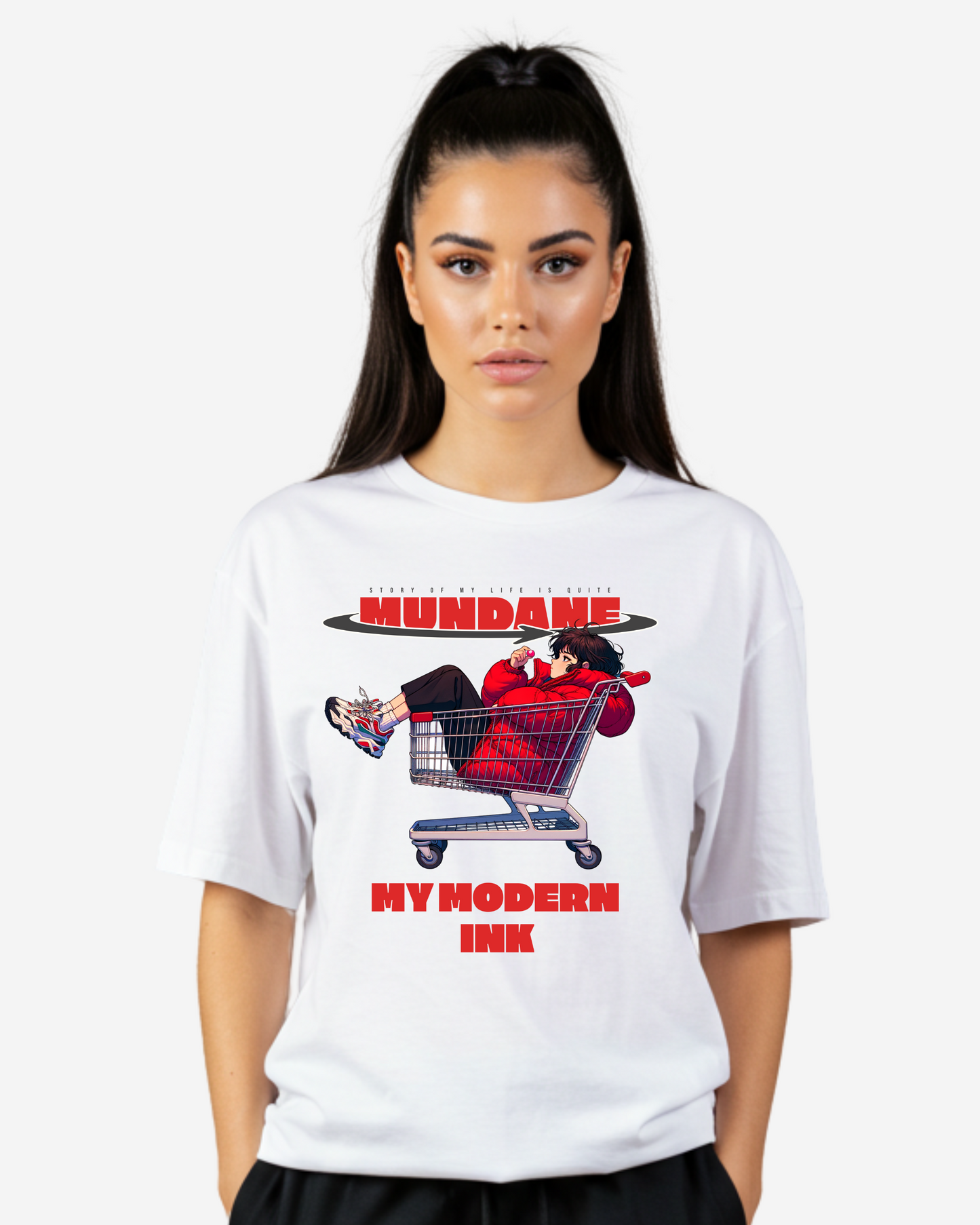 Anime Graphic Women's Oversized T-Shirt