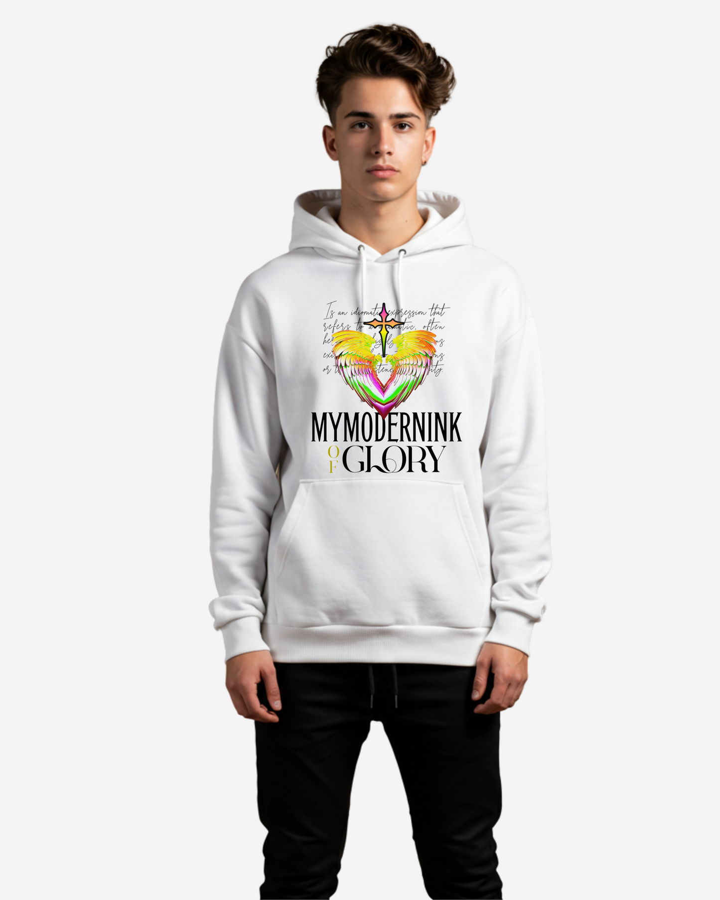 Mymodernink of Glory Men's Oversized Hoodie