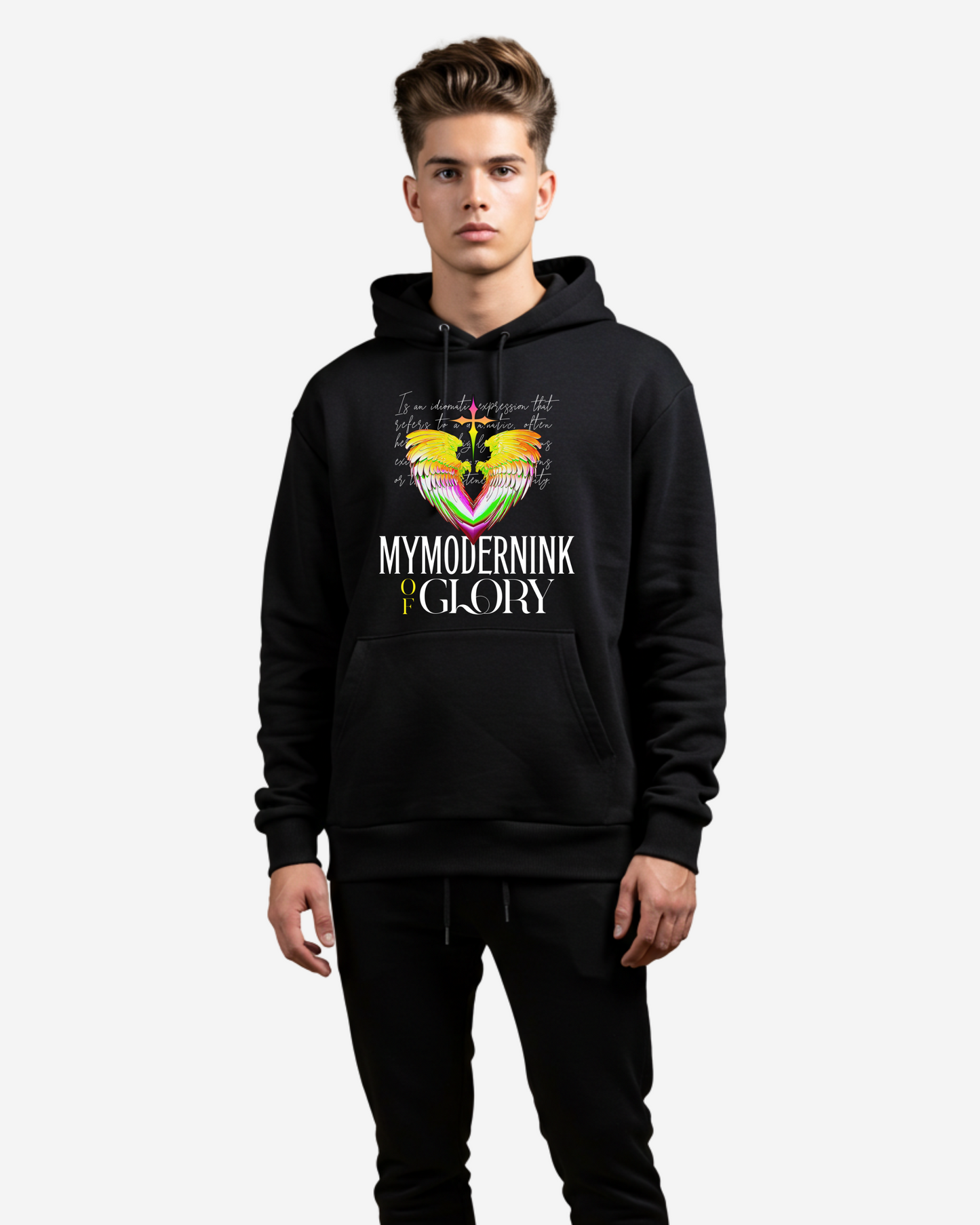 Mymodernink of Glory Men's Oversized Hoodie