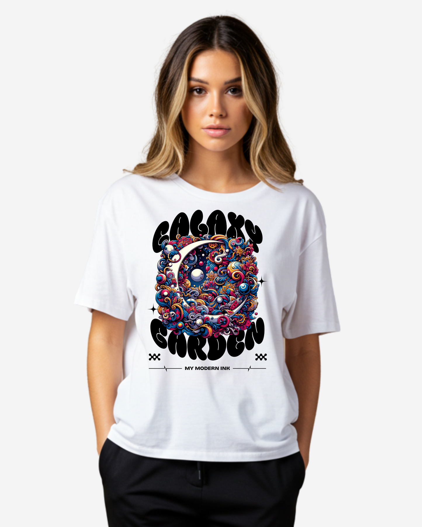 Galaxy Garden Women's Oversized T-Shirt