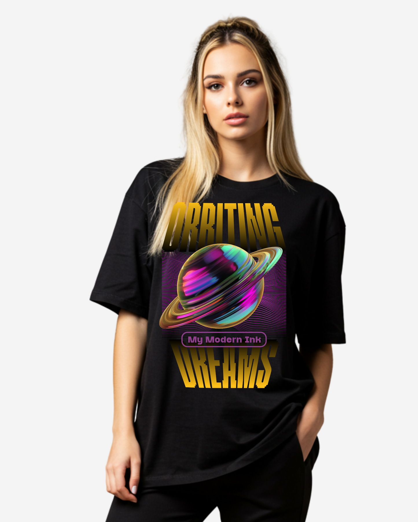 Orbiting Dreams Women's Oversized T-Shirt