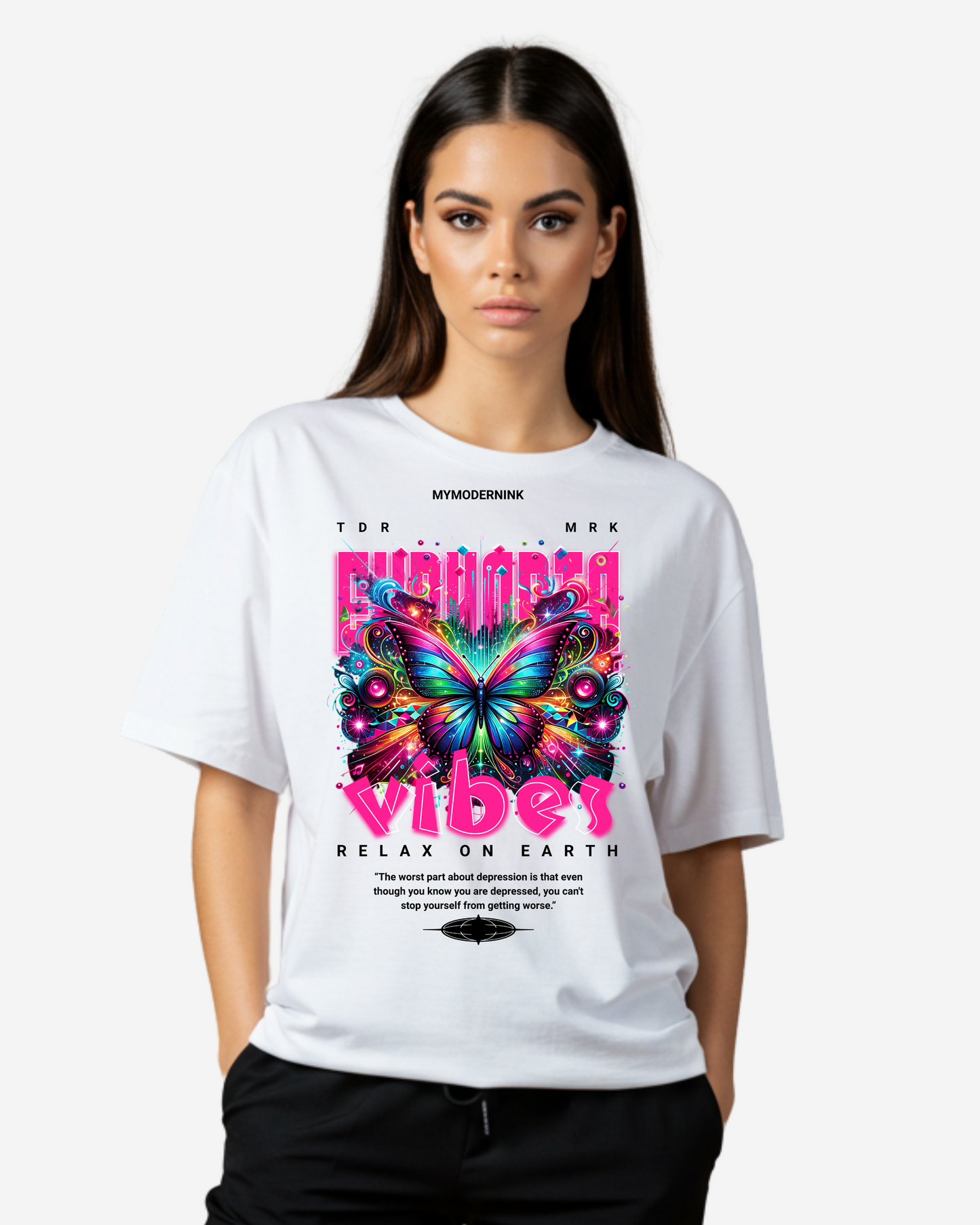 Euphoria Vibes Women's Oversized T-Shirt
