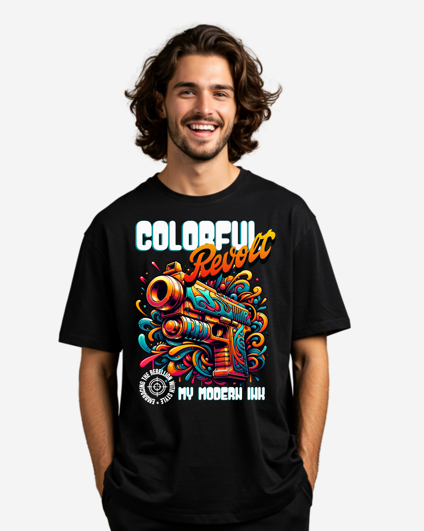 Colorful Revolt Men's Oversized T-Shirt