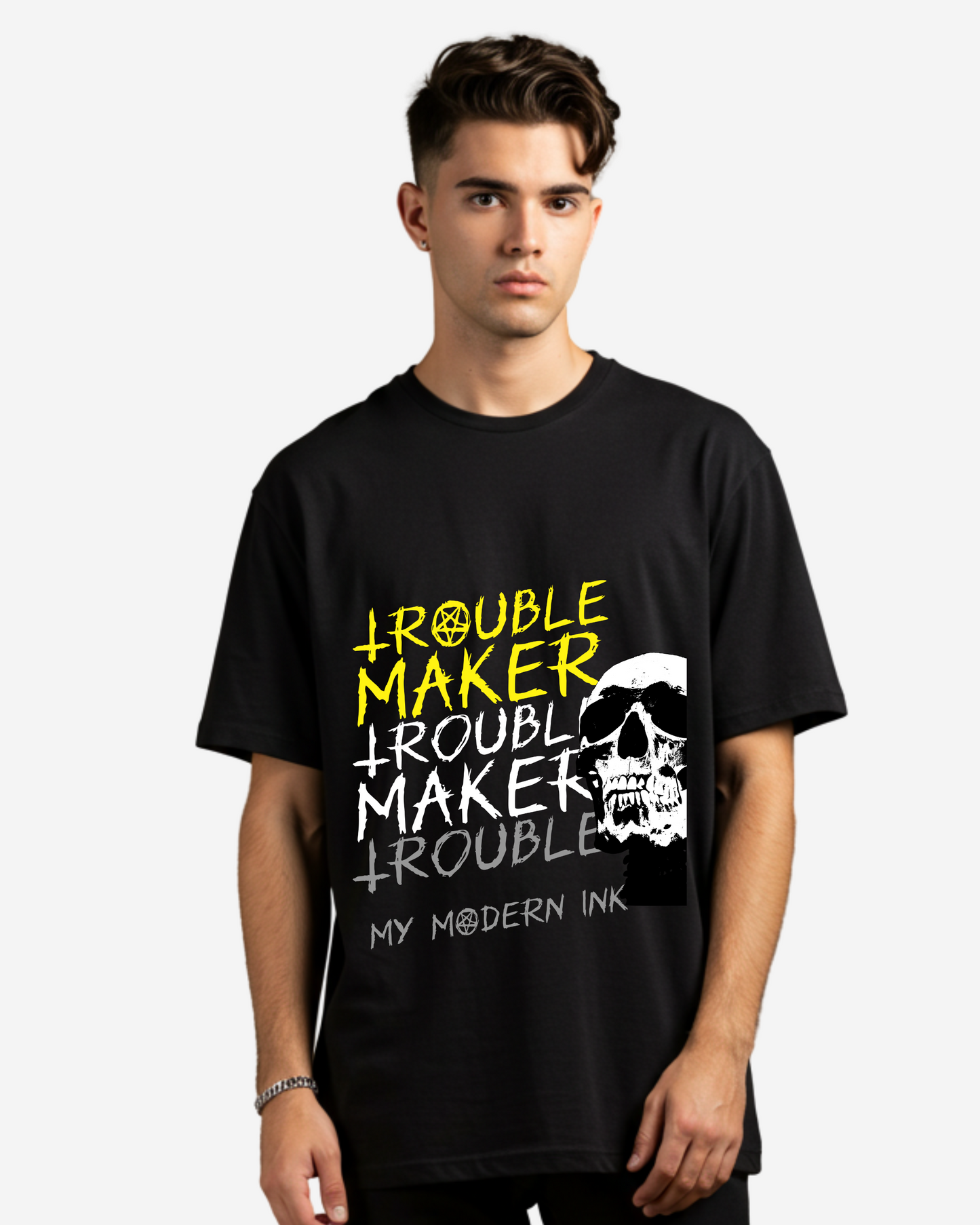 Trouble Maker Men's Oversized T-Shirt