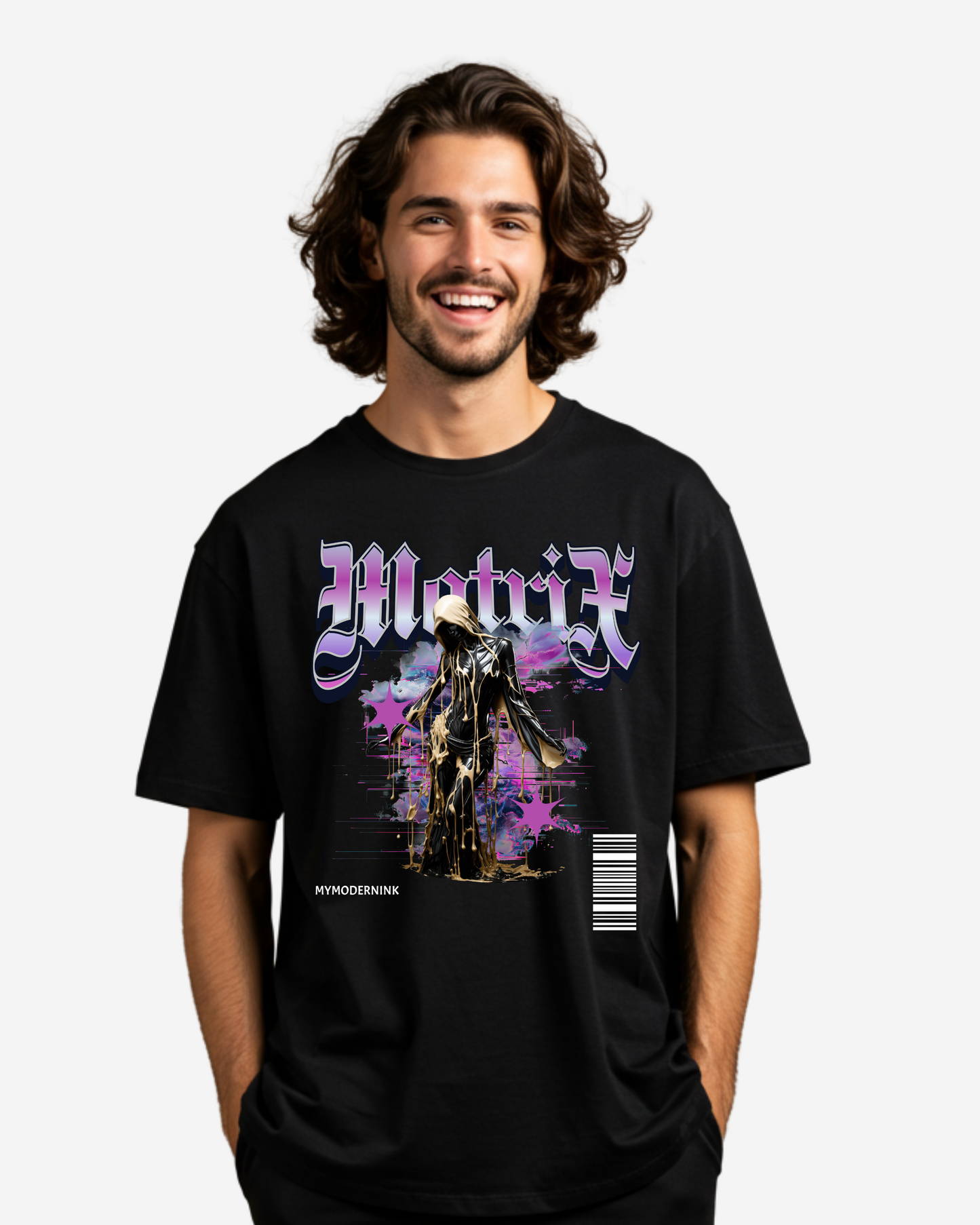 Matrix Statue Men's Oversized T-Shirt