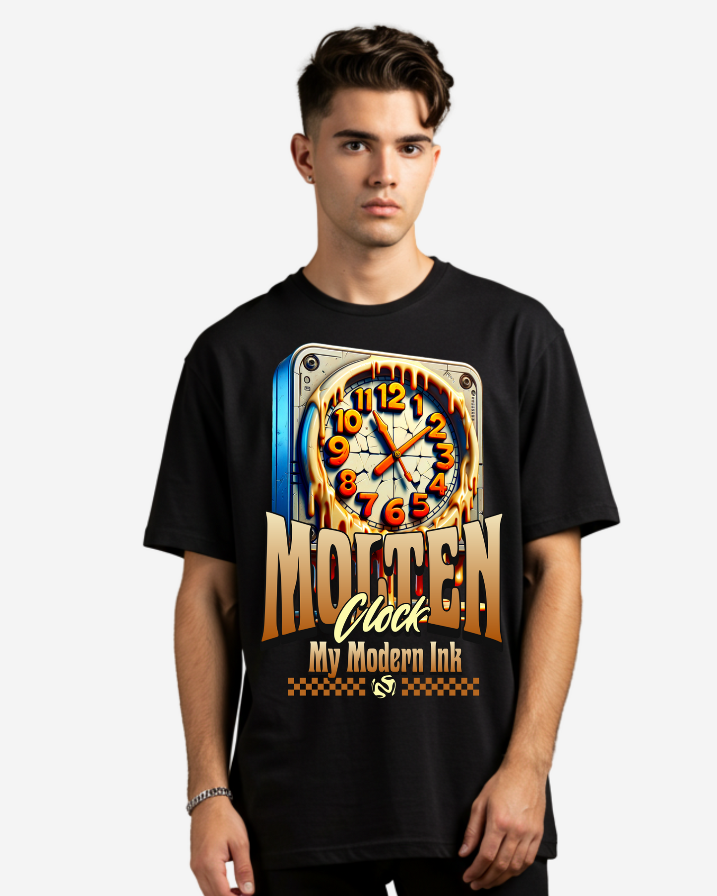Dripping Time Men's Oversized T-Shirt