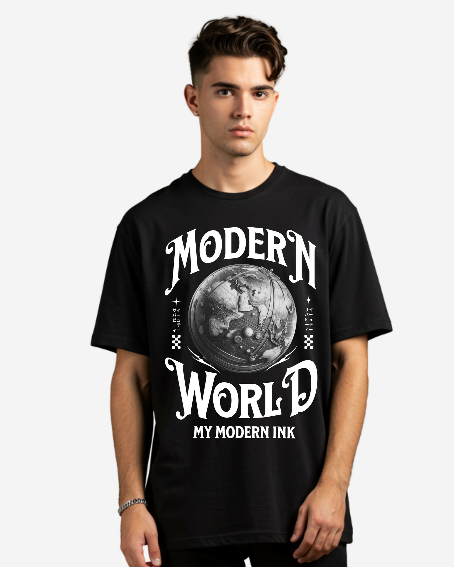Modern World Men's Oversized T-Shirt