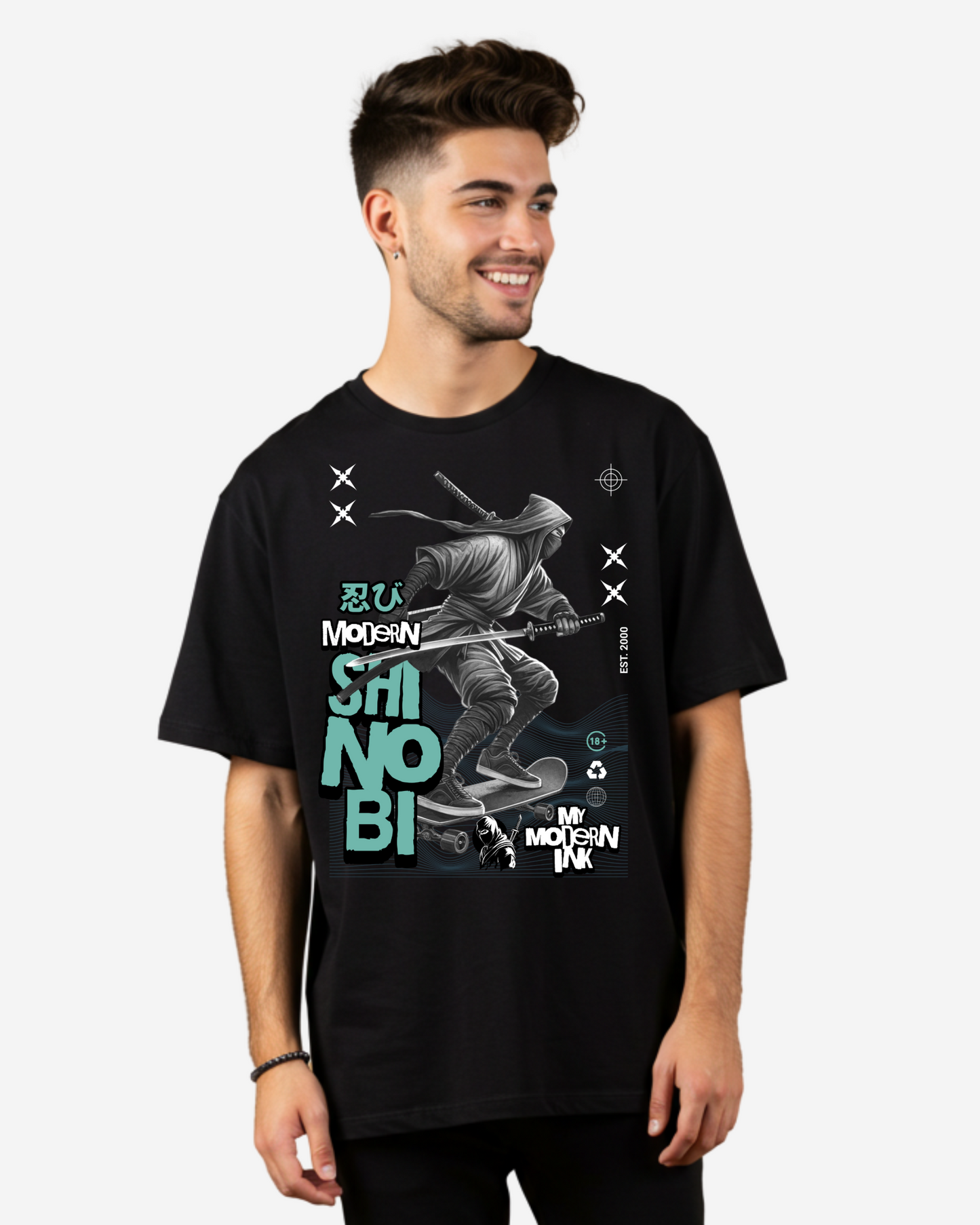 Modern Shinobi Men's Oversized T-Shirt