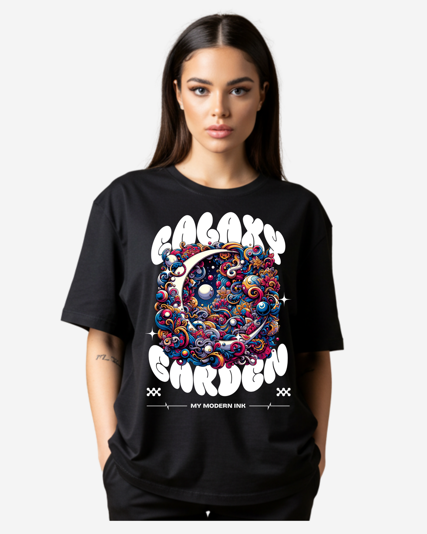 Galaxy Garden Women's Oversized T-Shirt