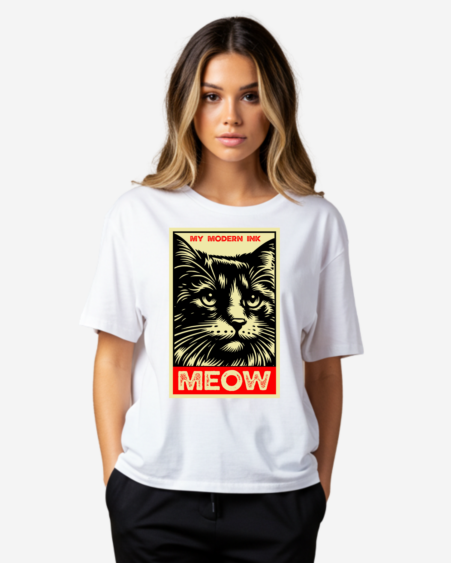Cat Meow Women's Oversized T-Shirt