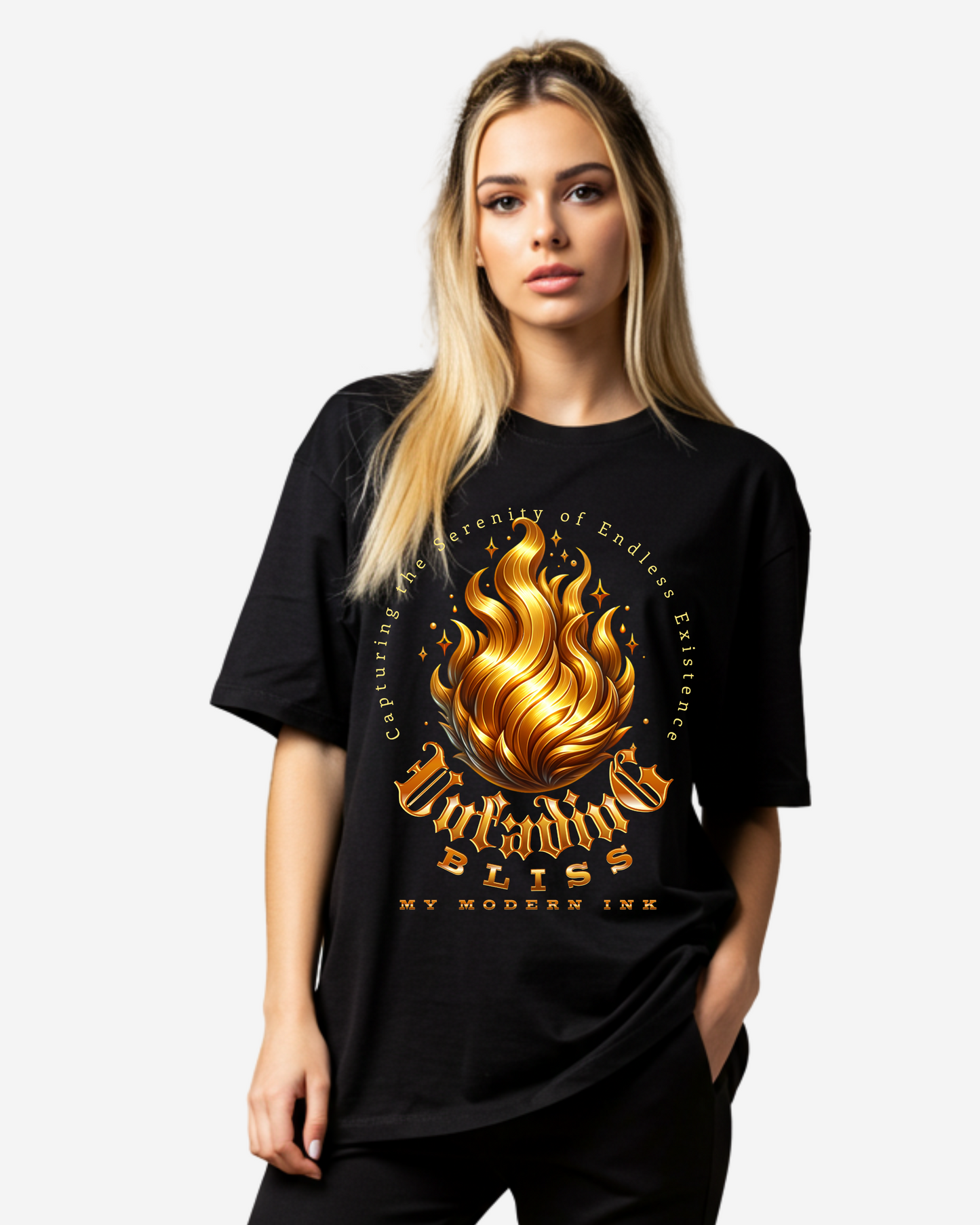 Unfading Bliss Women's Oversized T-Shirt