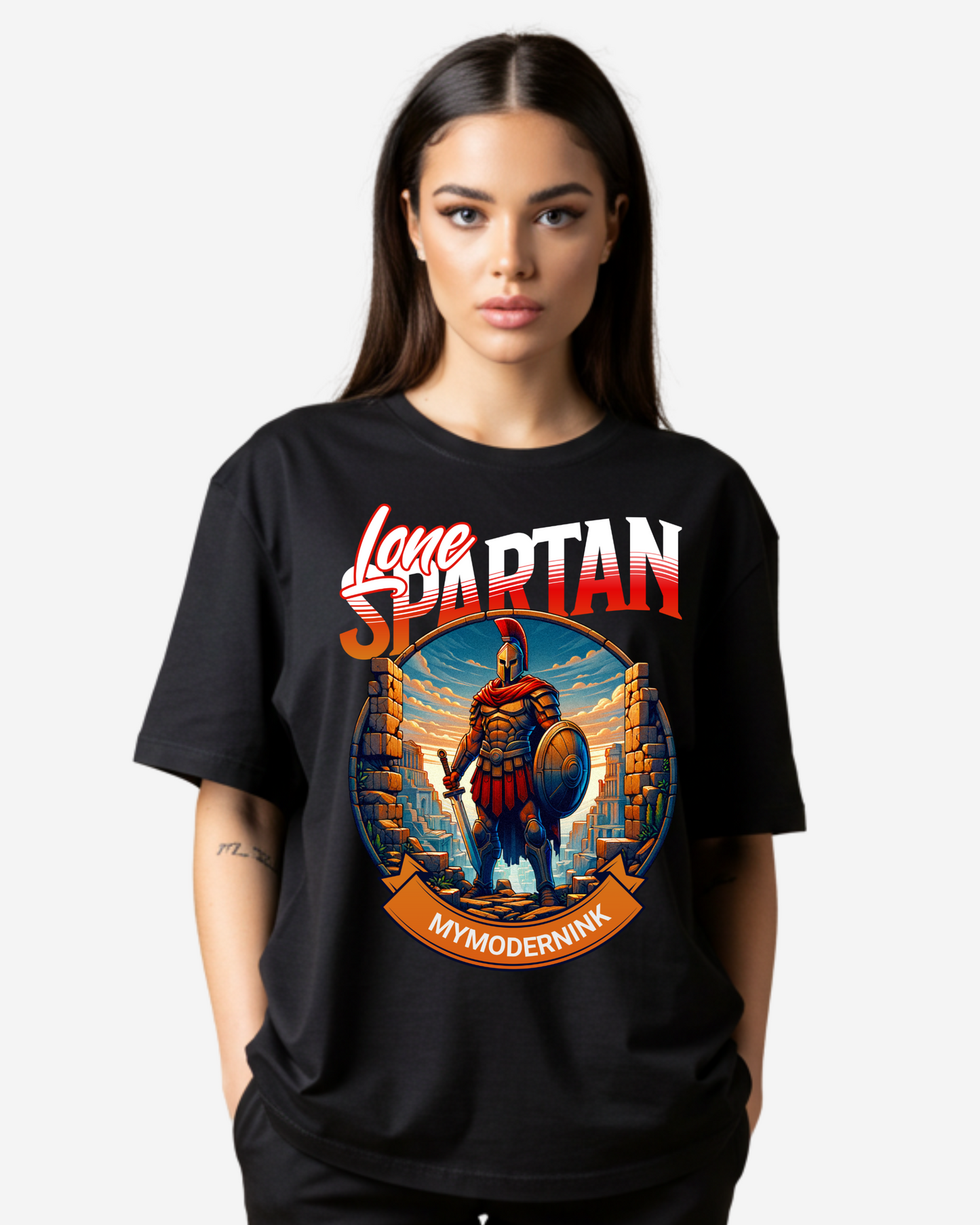 Lone Spartan Women's Oversized T-Shirt