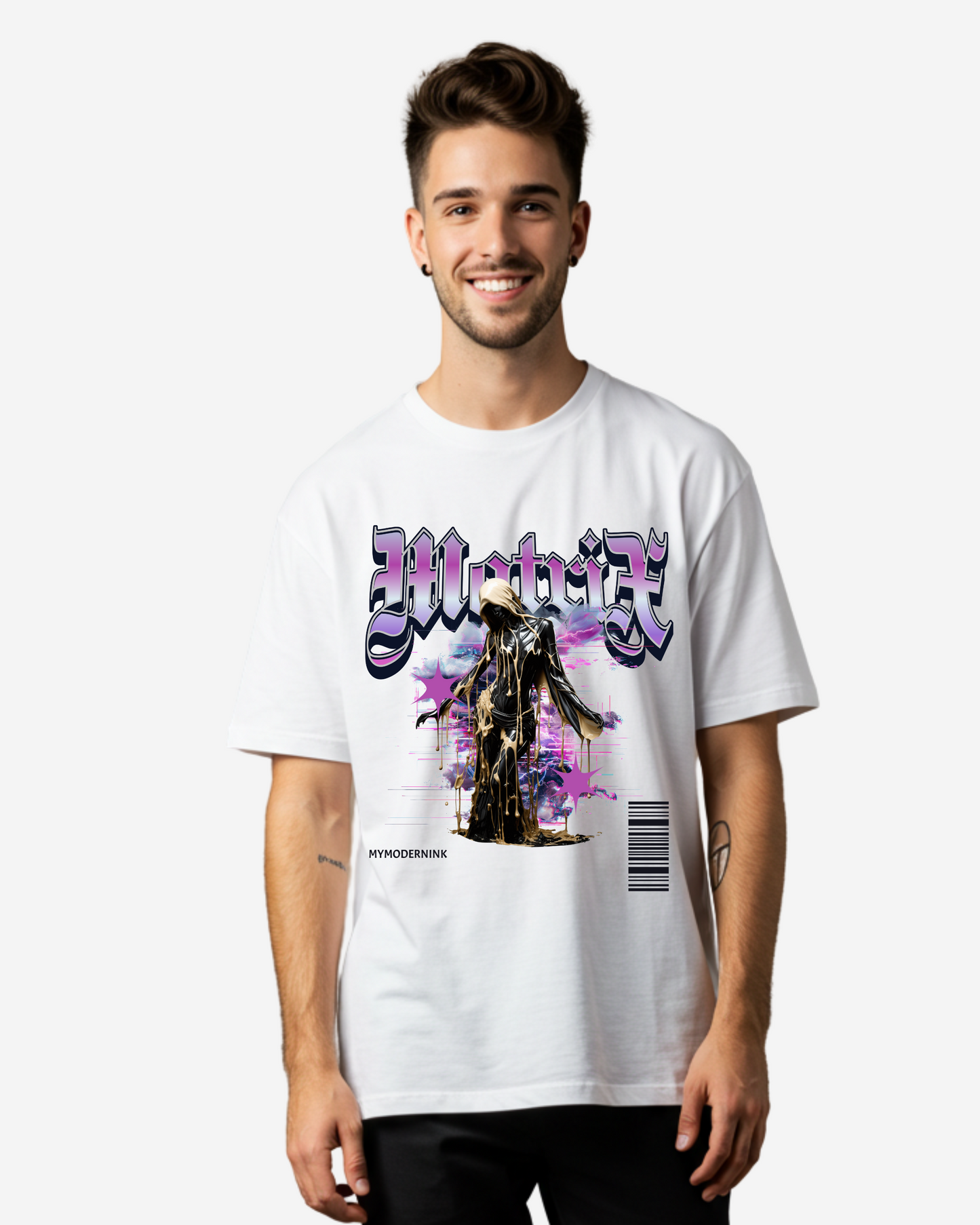 Matrix Statue Men's Oversized T-Shirt