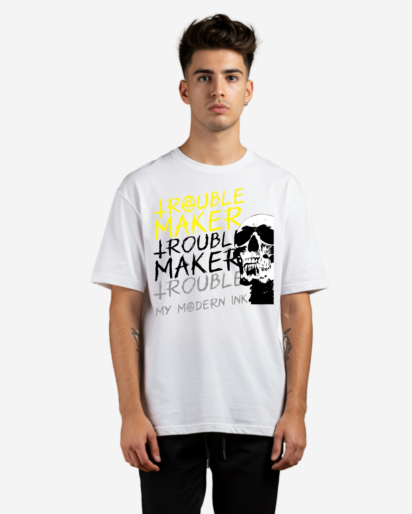 Trouble Maker Men's Oversized T-Shirt