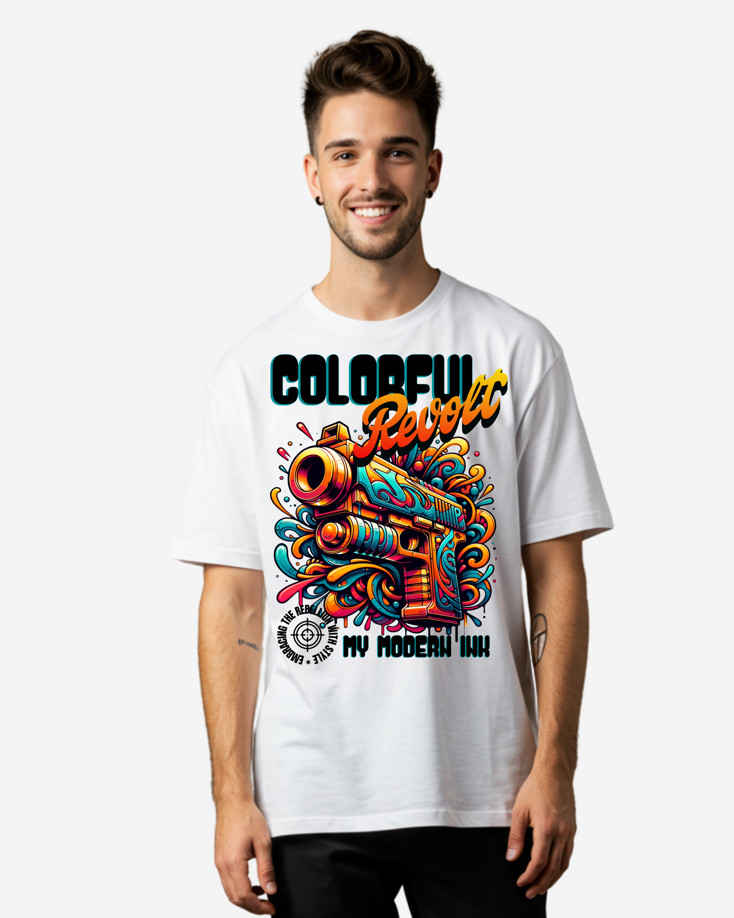 Colorful Revolt Men's Oversized T-Shirt