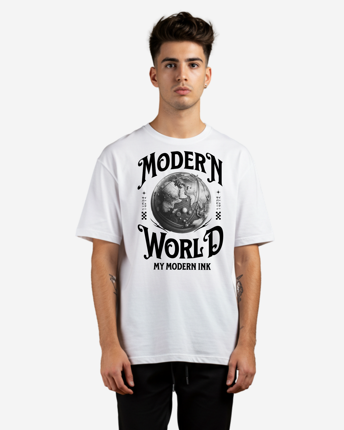 Modern World Men's Oversized T-Shirt