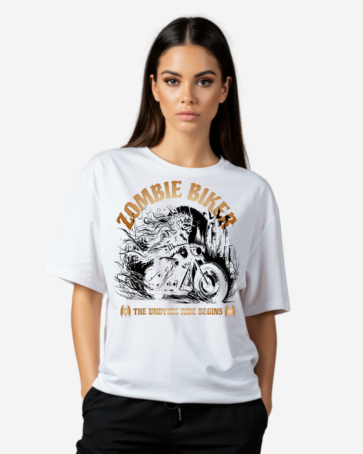 Zombie Biker Women's Oversized T-Shirt