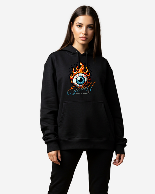 Eyeball on Fire Women's Oversized Hoodie