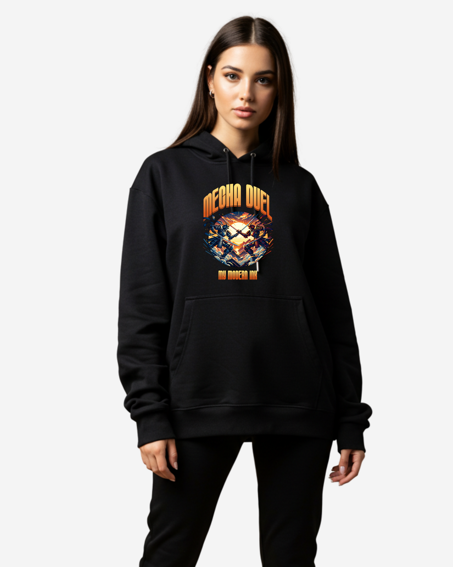 Mecha Duel Women's Oversized Hoodie