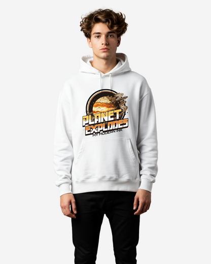 Planet Explodes Men's Oversized Hoodie