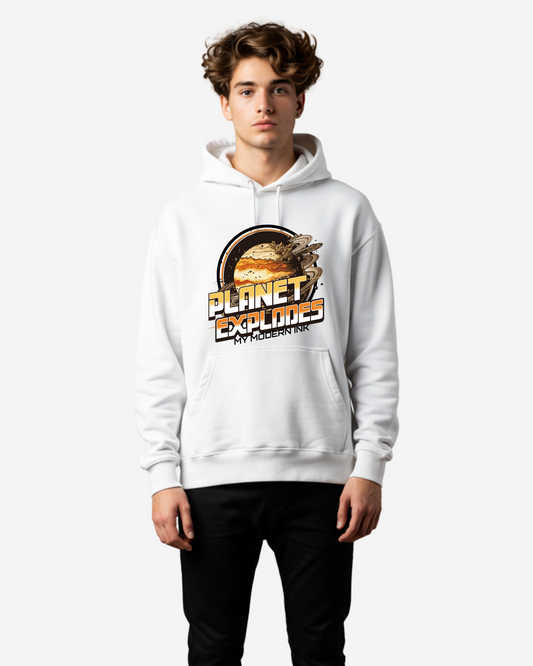 Planet Explodes Men's Oversized Hoodie