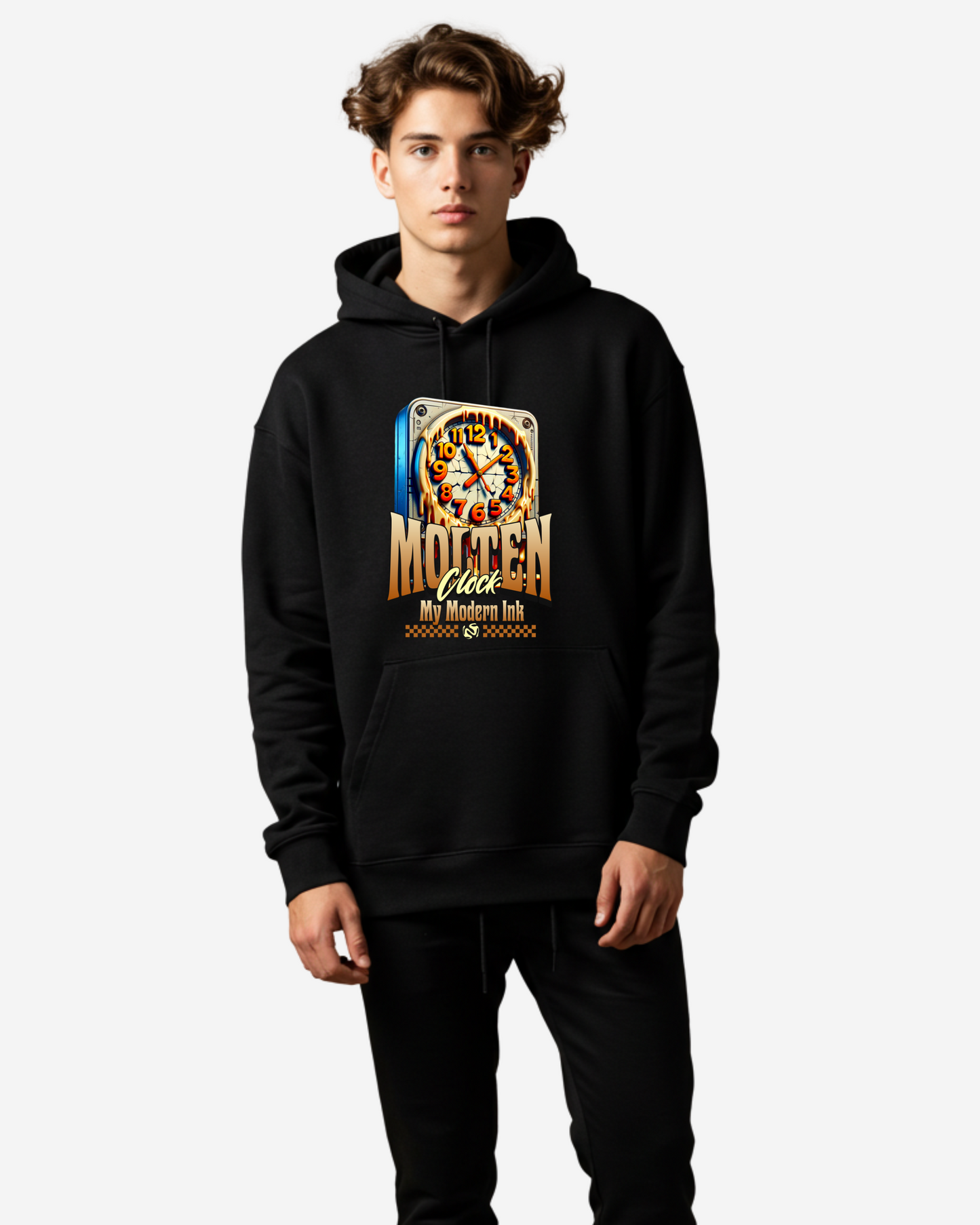 Dripping Time Men's Oversized Hoodie