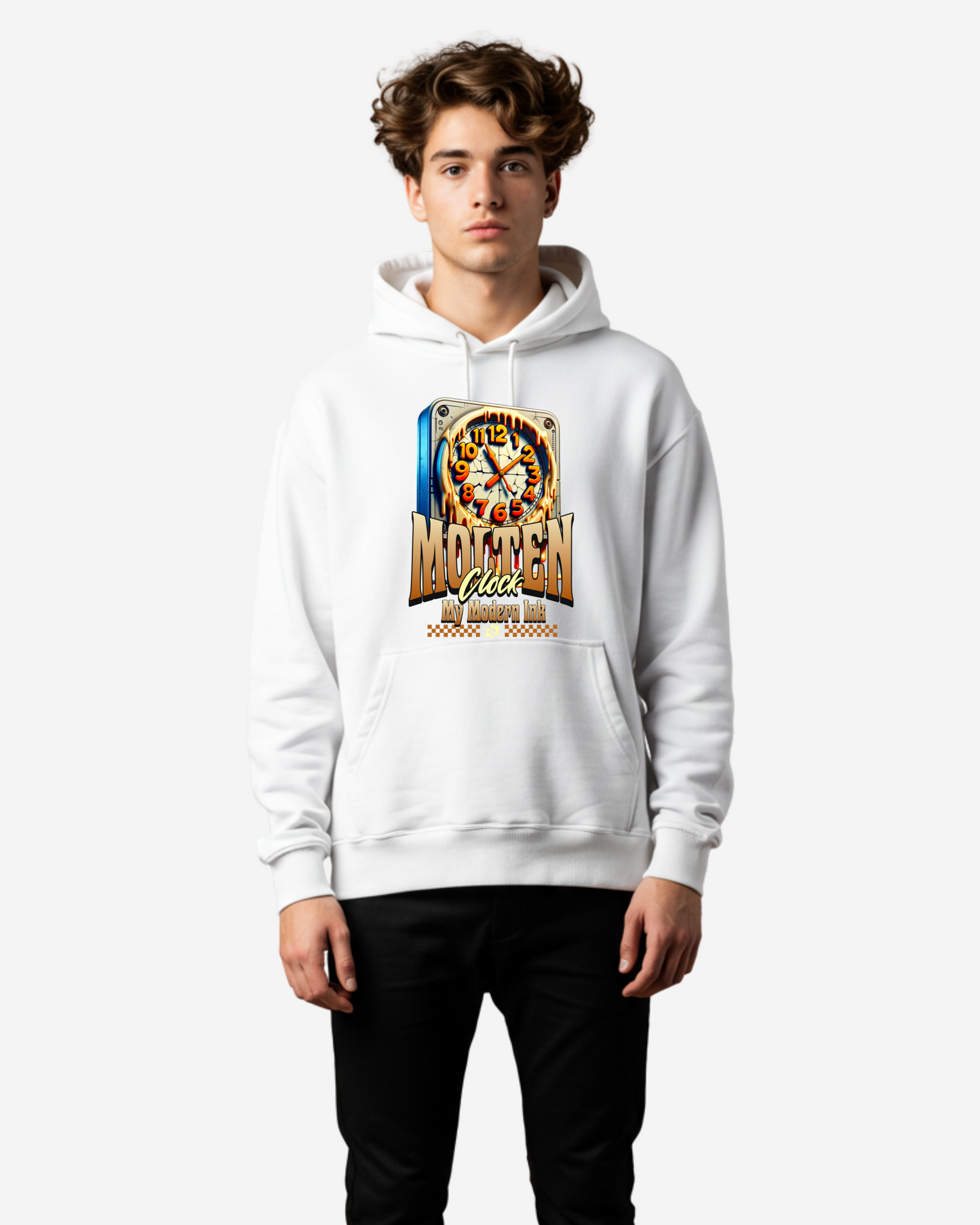 Dripping Time Men's Oversized Hoodie