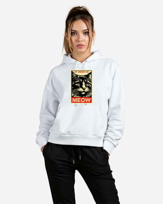 Cat Meow Women's Oversized Hoodie