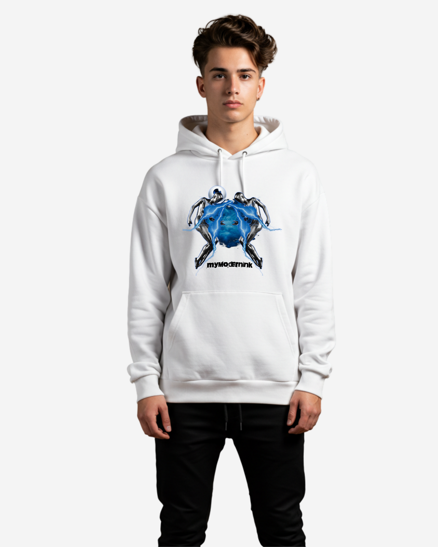 Abstract Streetwear Graphic Men's Oversized Hoodie
