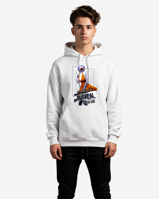 Lady Abstract Graphic Men's Oversized Hoodie
