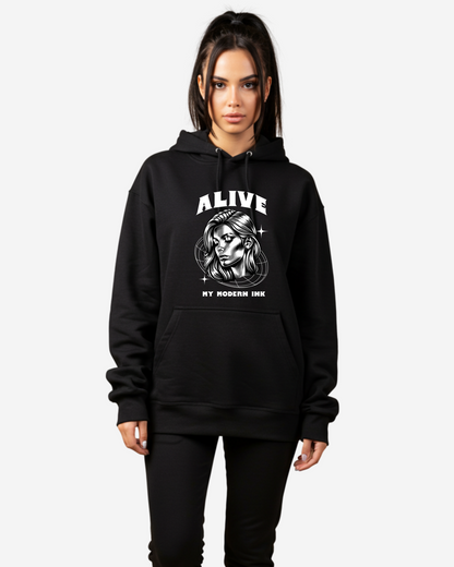 Y2k Chrome Effect Women's Oversized Hoodie