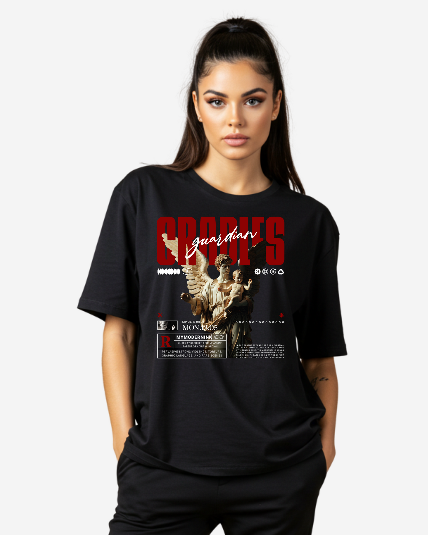Guardian Cradles Women's Oversized T-Shirt
