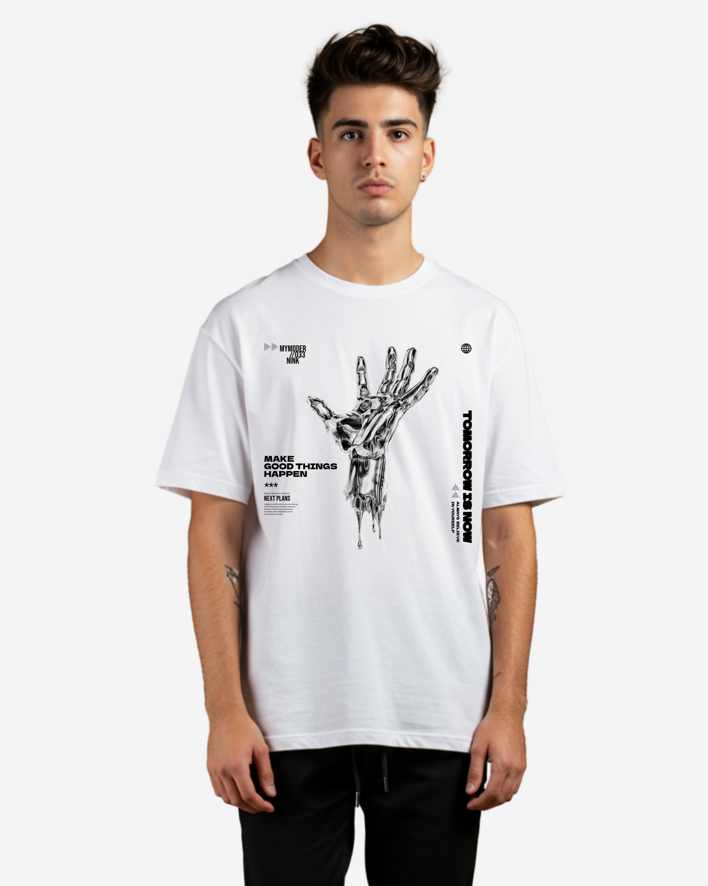 Tomorrow is Now Men's Oversized T-Shirt
