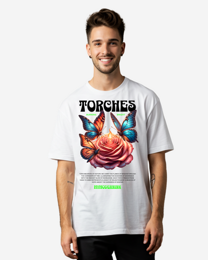 Torches Streetwear Men's Oversized T-Shirt