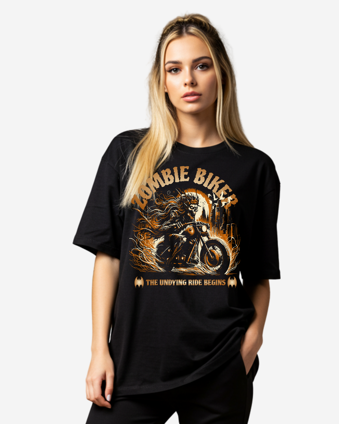 Zombie Biker Women's Oversized T-Shirt